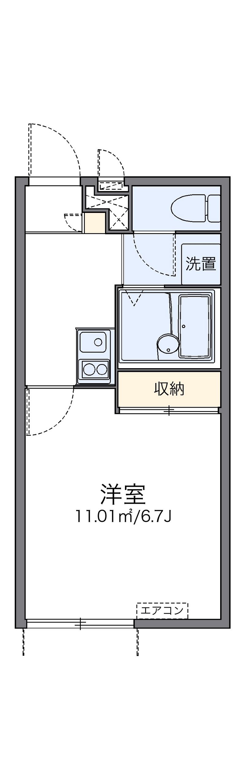 レオパレスローズ 間取図