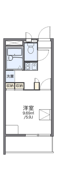 レオパレス霞ヶ関第一 間取り図