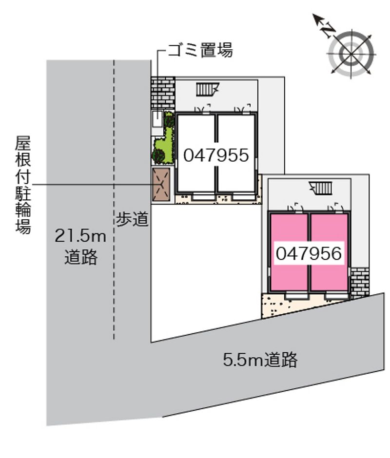 レオネクストＷａｇａｎｓｅ　Ｂ 配置図