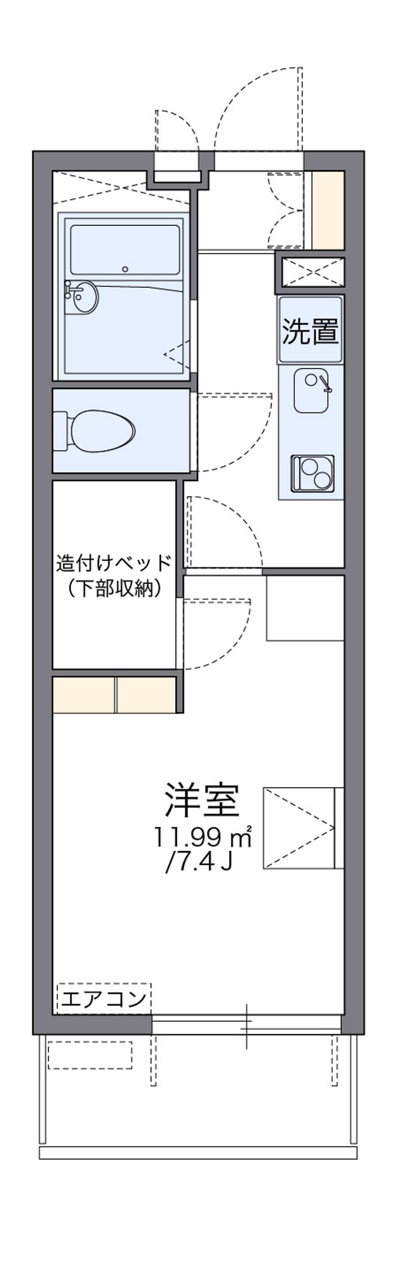 レオパレスエアポート 間取図