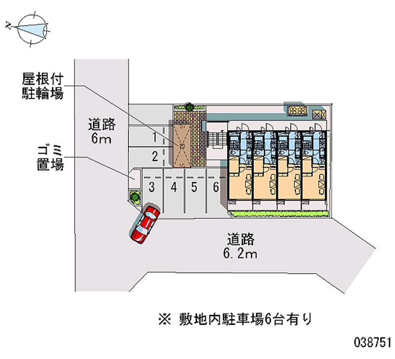 レオパレス五才美Ⅱ 月極駐車場