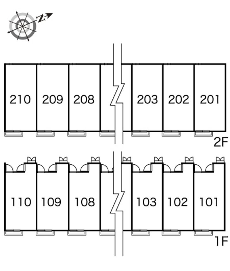レオパレスミラフェリーチェ 間取り配置図