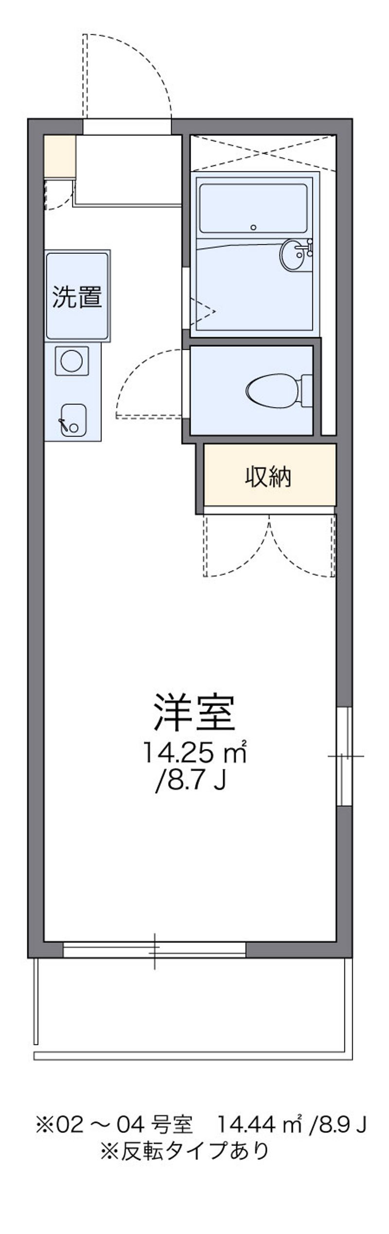 レオパレス中筋 間取図
