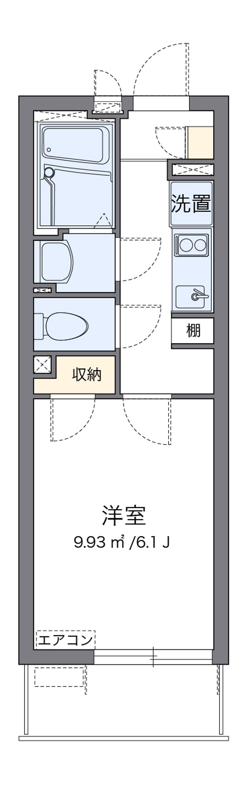 クレイノエスポワール中央 間取図