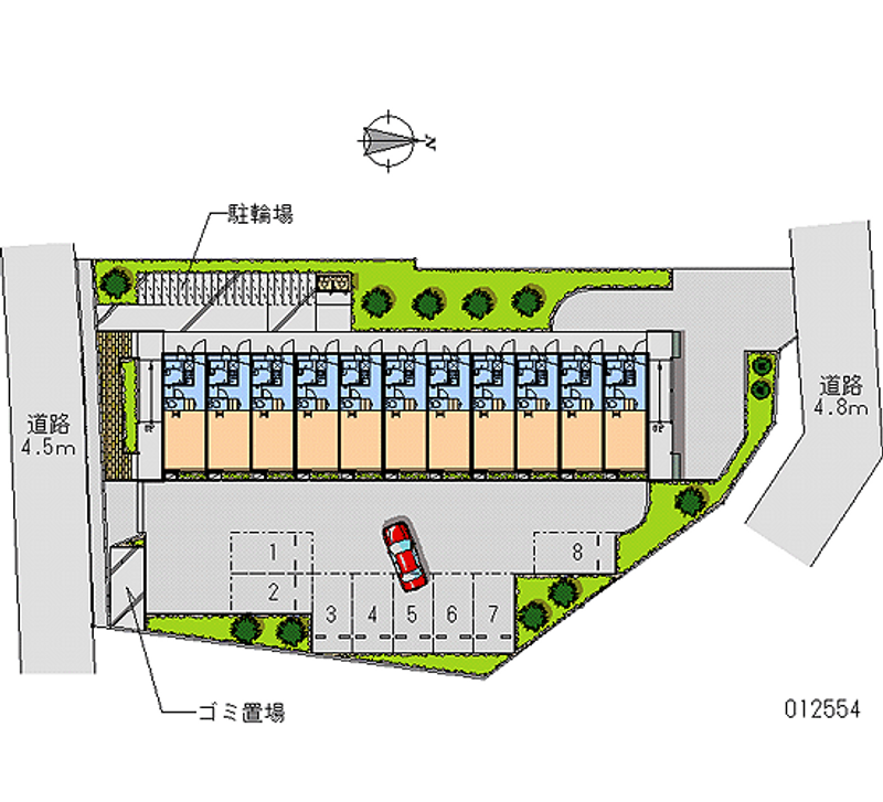 レオパレスグランドゥール 月極駐車場