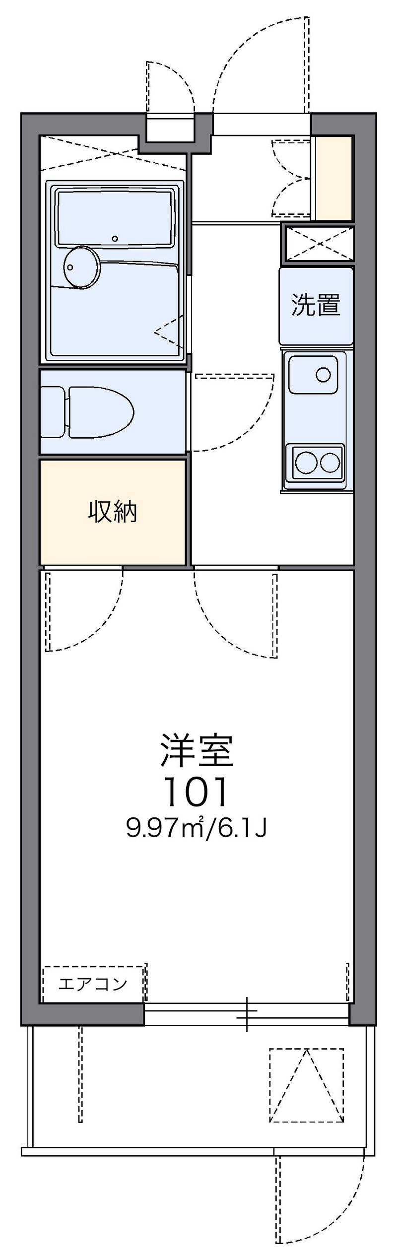 レオパレス兵庫駅南通り 間取図