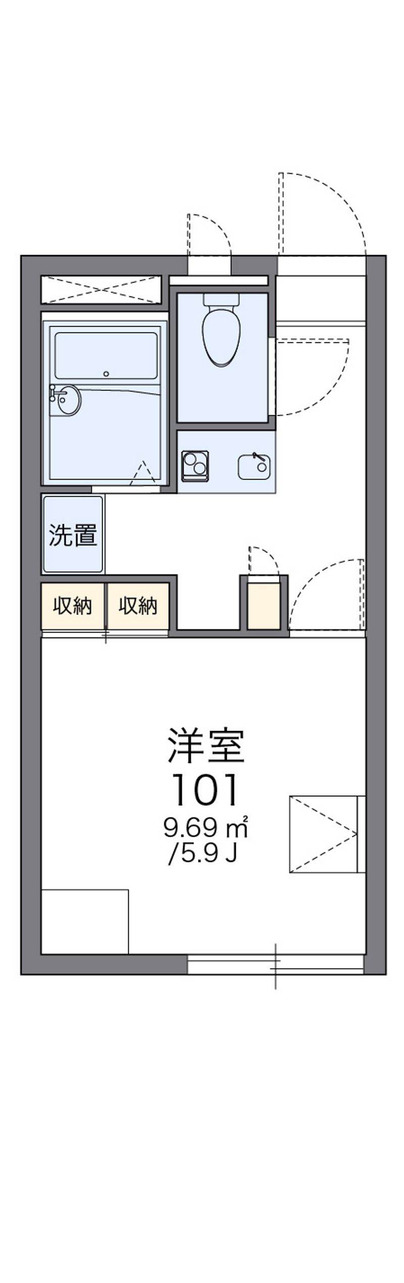 レオパレスｃｈｕＴＴｉ 間取図