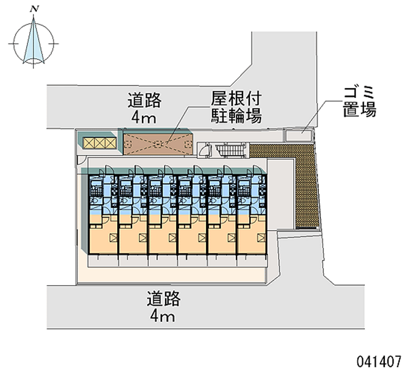 レオパレス辻町Ⅱ 区画図