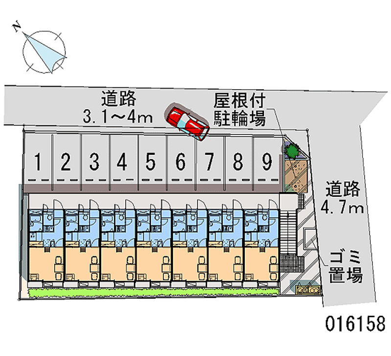 レオパレススマイル 月極駐車場