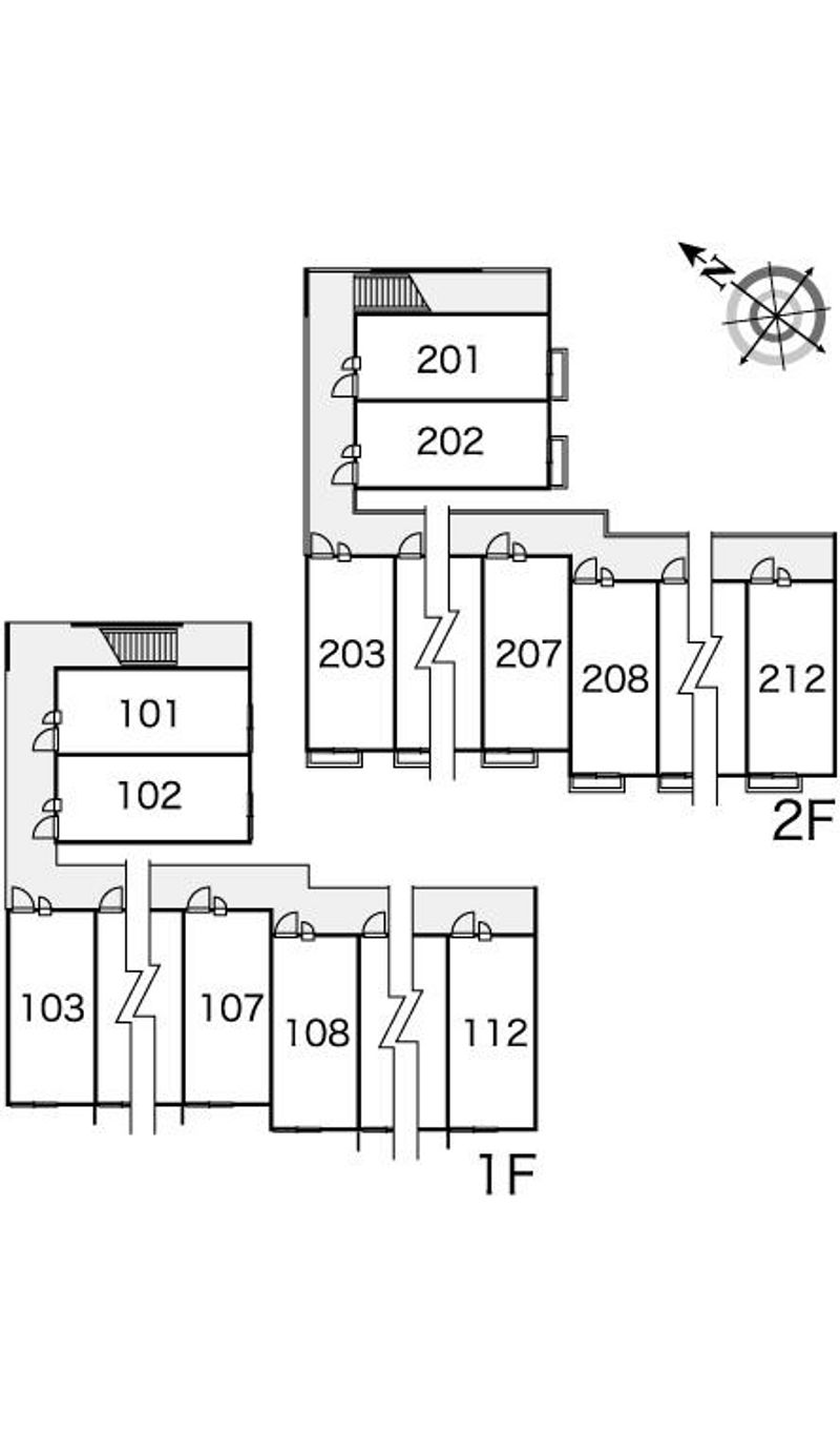 レオパレスゴールドⅡ 間取り配置図