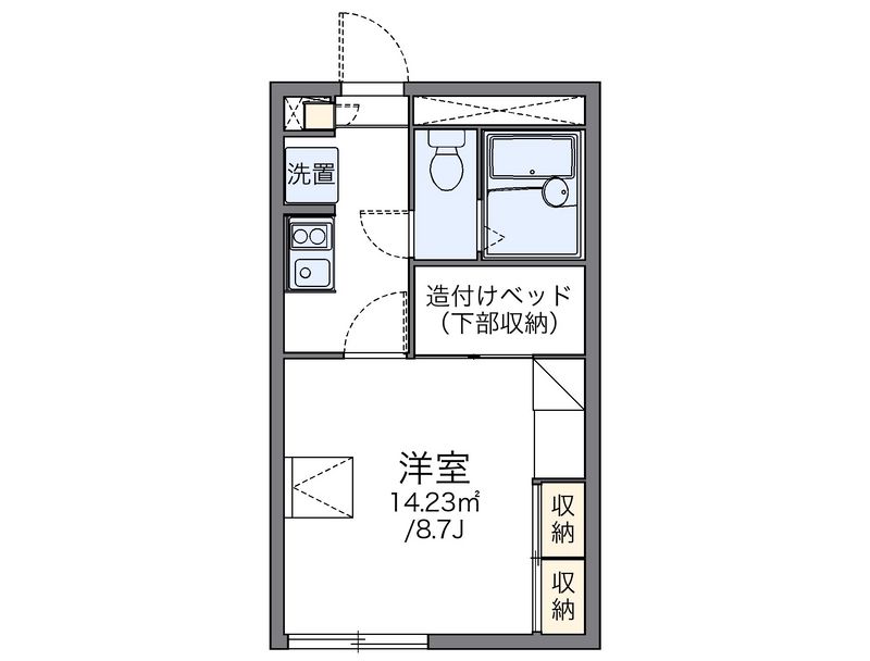 レオパレスアマーレ　サッポロ 間取図