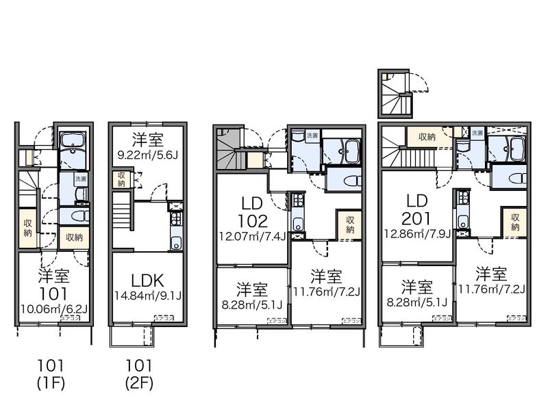 レオネクスト富士Ⅱ 間取図