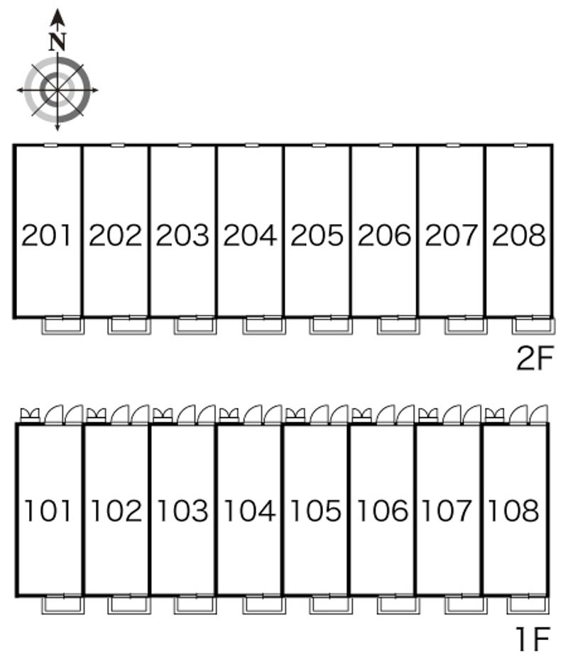 レオパレスＦＩＥＬＤ 間取り配置図