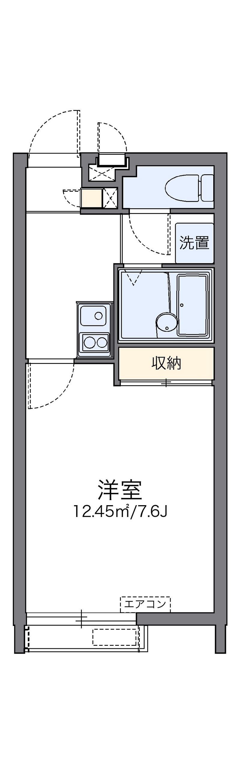 レオパレス田場 間取図