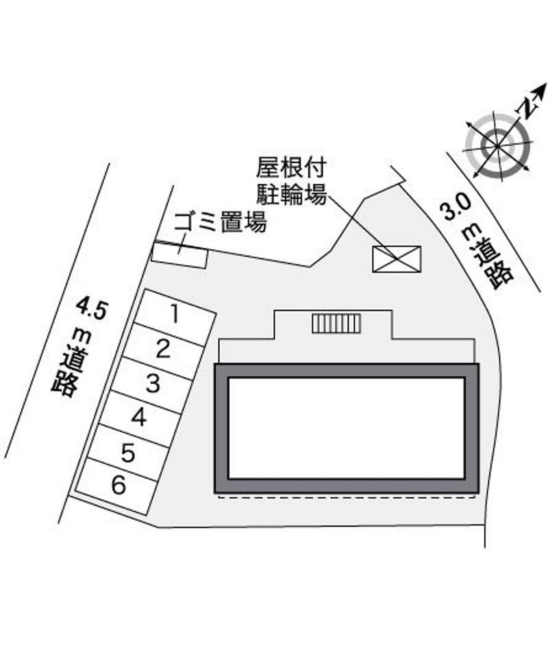 レオパレスＷＩＳＨＣＯＵＲＴ 駐車場