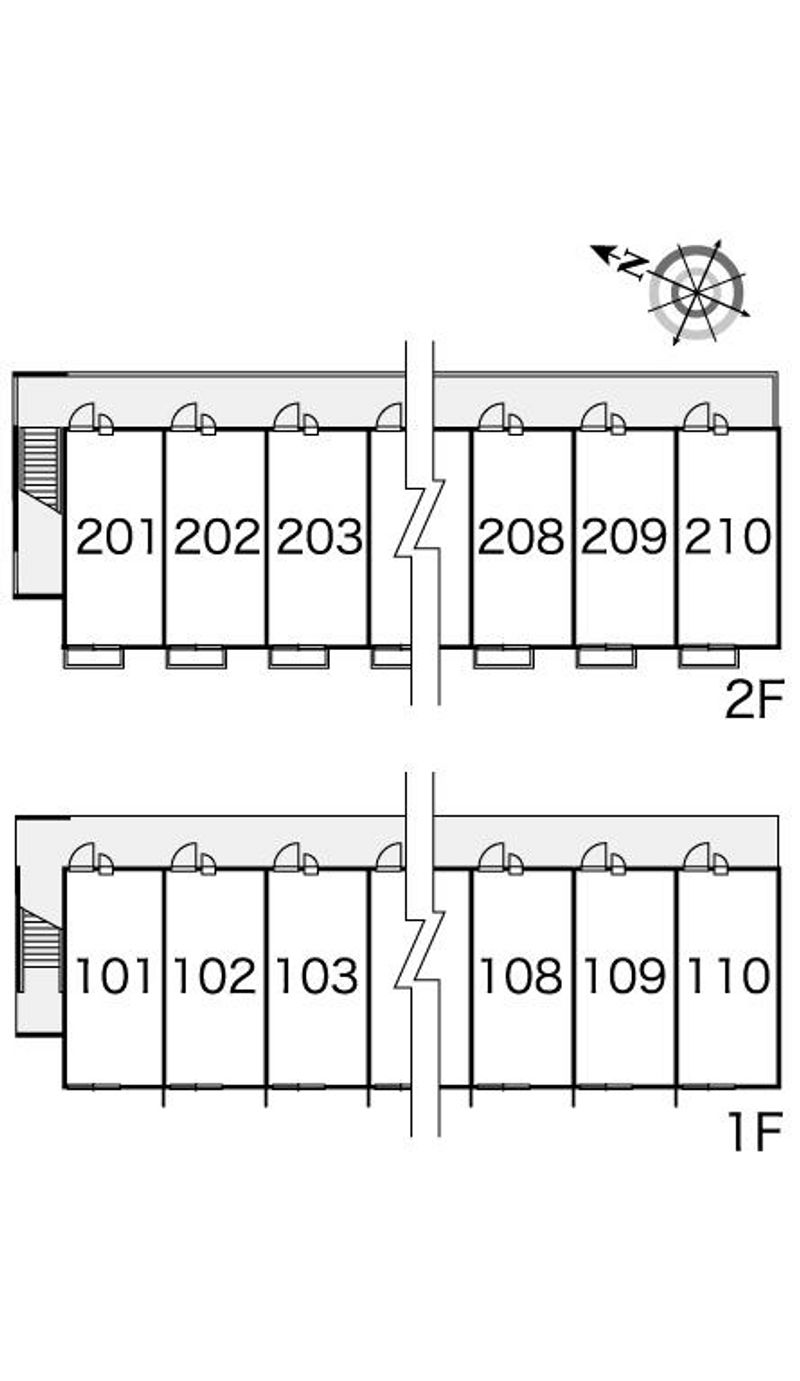レオパレスコンフォール 間取配置図