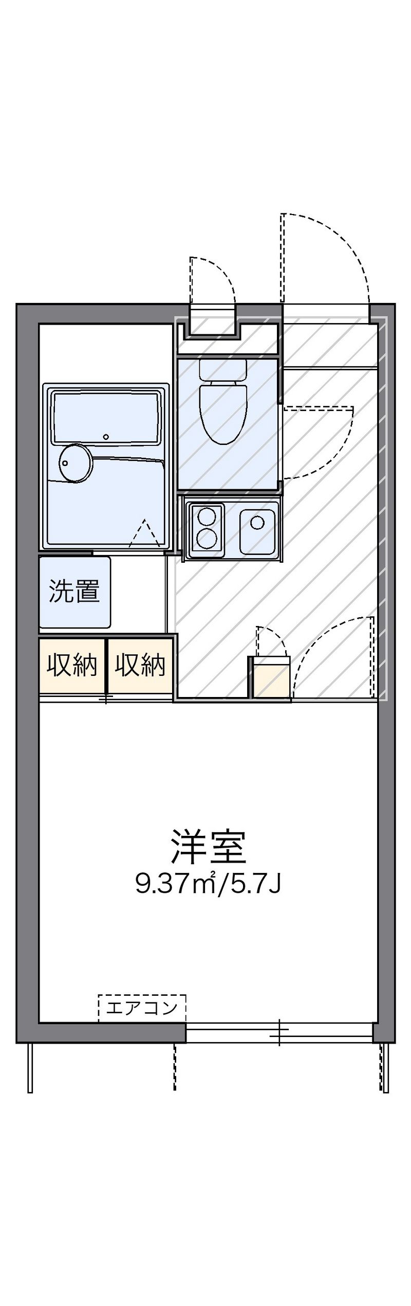 レオパレスヴァンキャトルⅡ 間取図