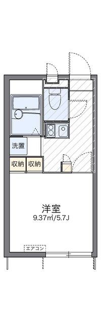 レオパレスヴァンキャトルⅡ 間取り図