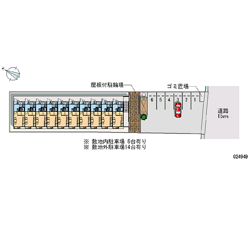 レオパレス華Ⅱ 月極駐車場