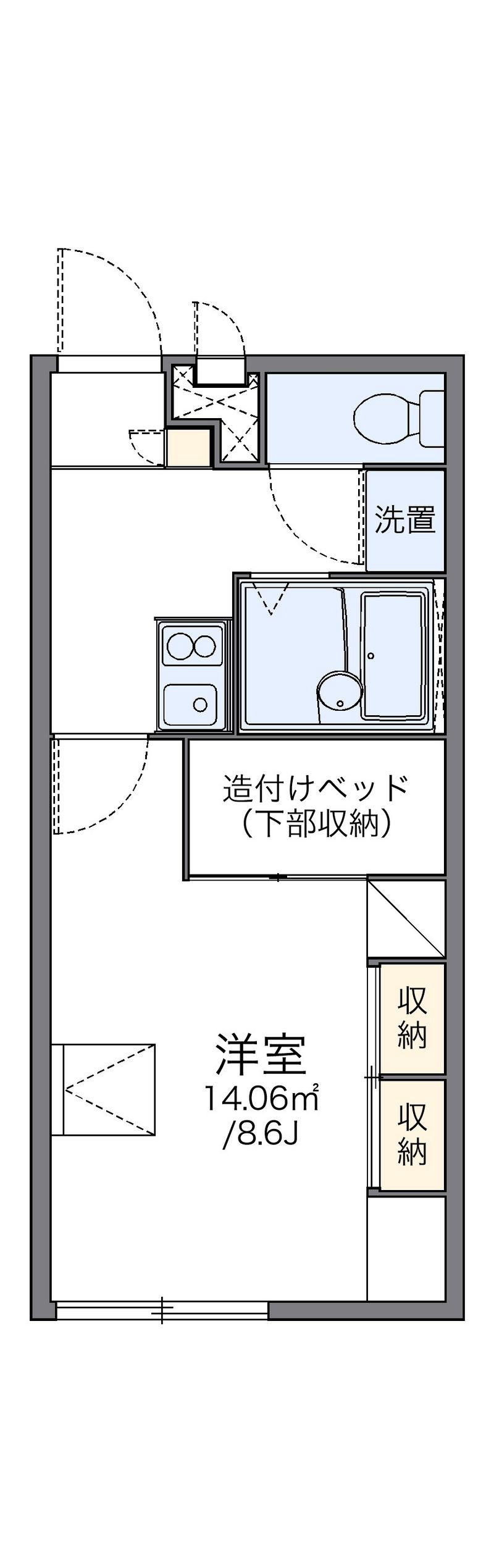 レオパレス江南 間取図