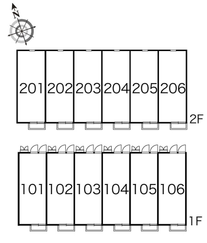 レオパレスエスポワール 間取配置図