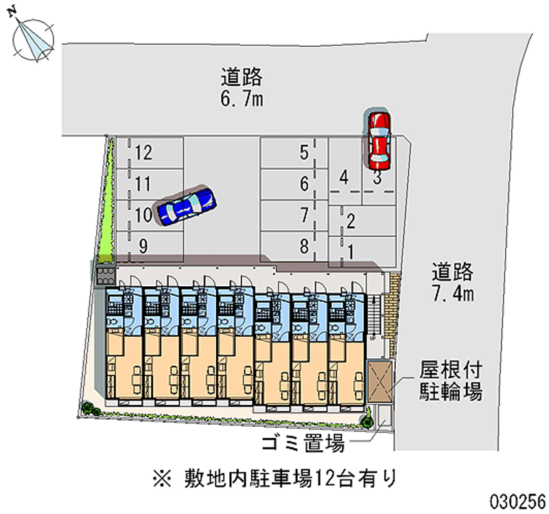 レオパレスクルール　つばき 月極駐車場