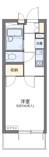 レオパレスアステック　Ⅱ 間取り図