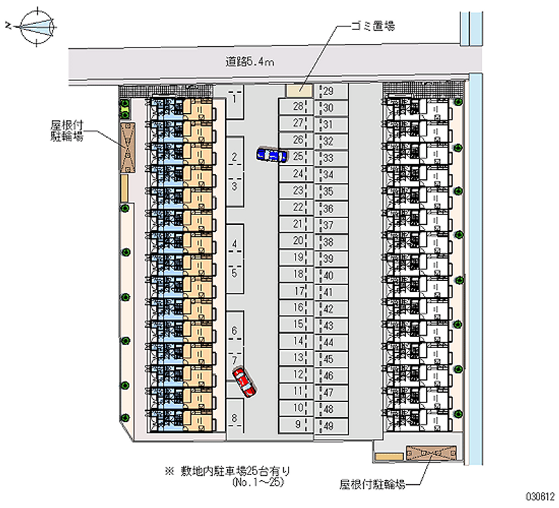 レオパレスラフォーレＡ 月極駐車場