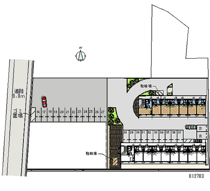 12783 Monthly parking lot