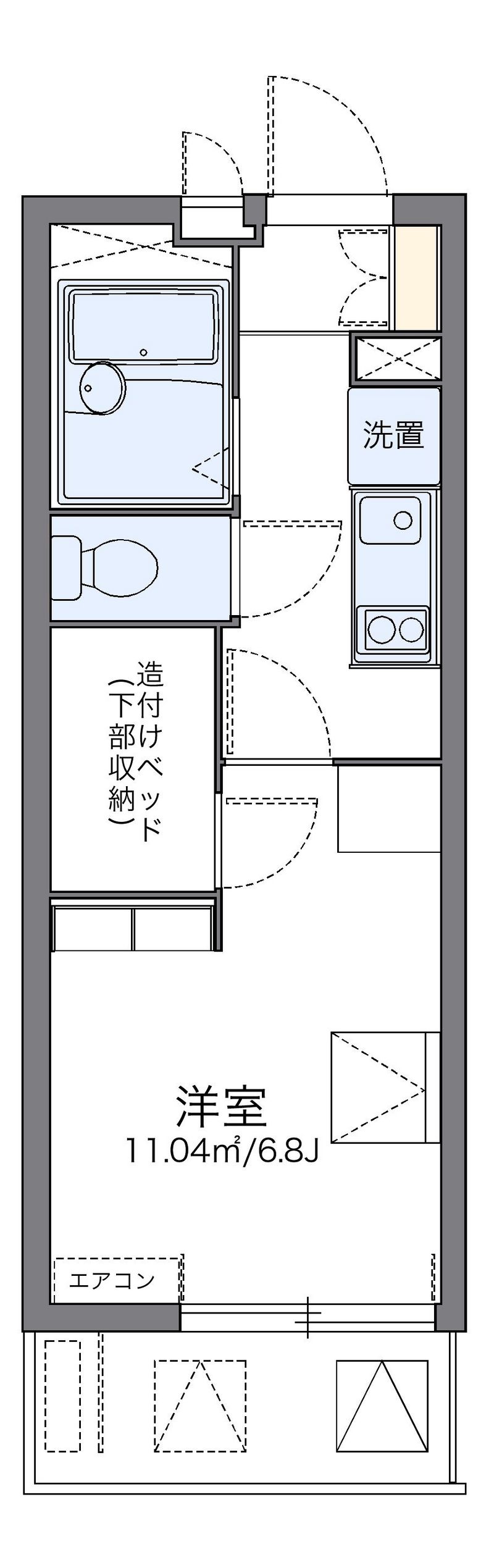 レオパレス片倉大丸 間取り