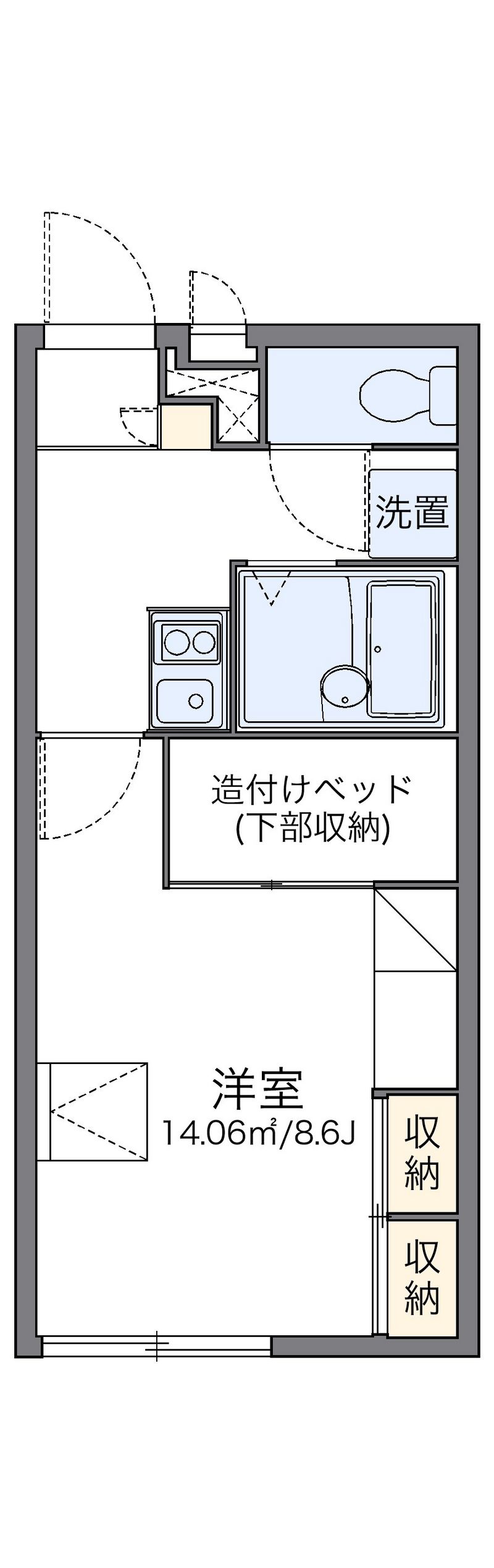 レオパレスパルｍｉｍｉ 間取図