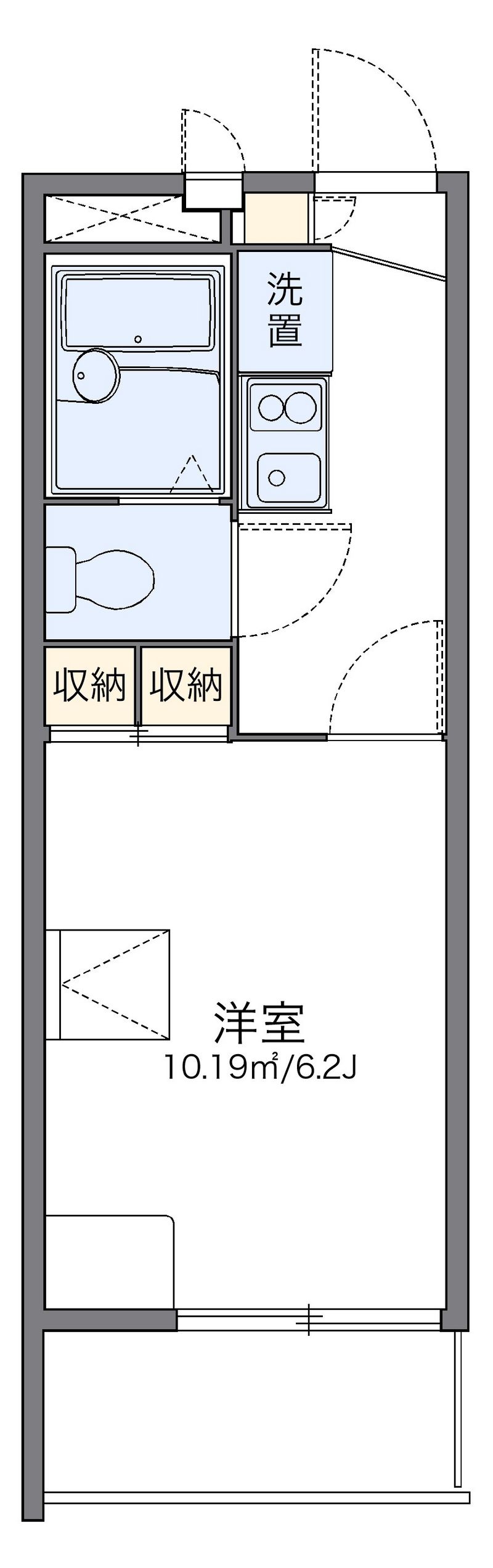 レオパレス桂 間取図