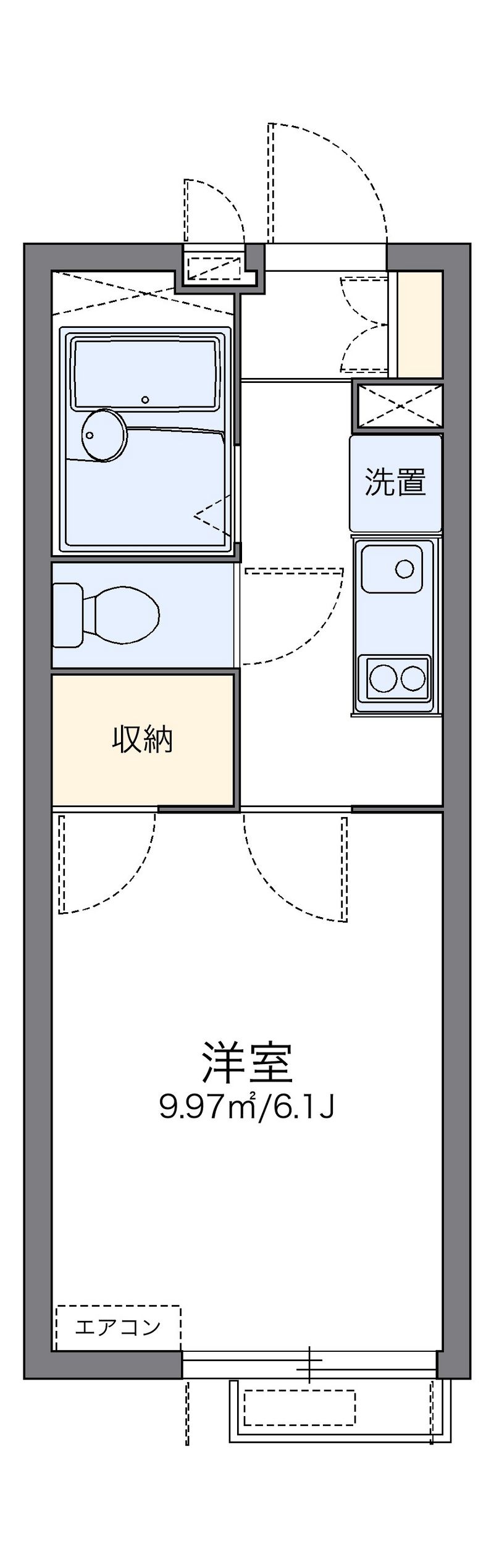 leopalace Zelkova II Floor plan