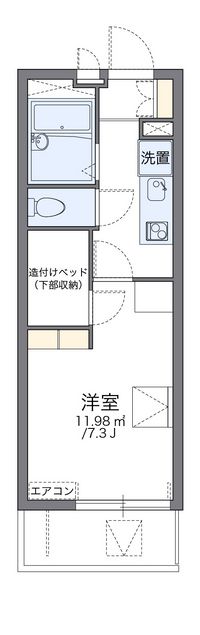 レオパレスめぐみ 間取り図