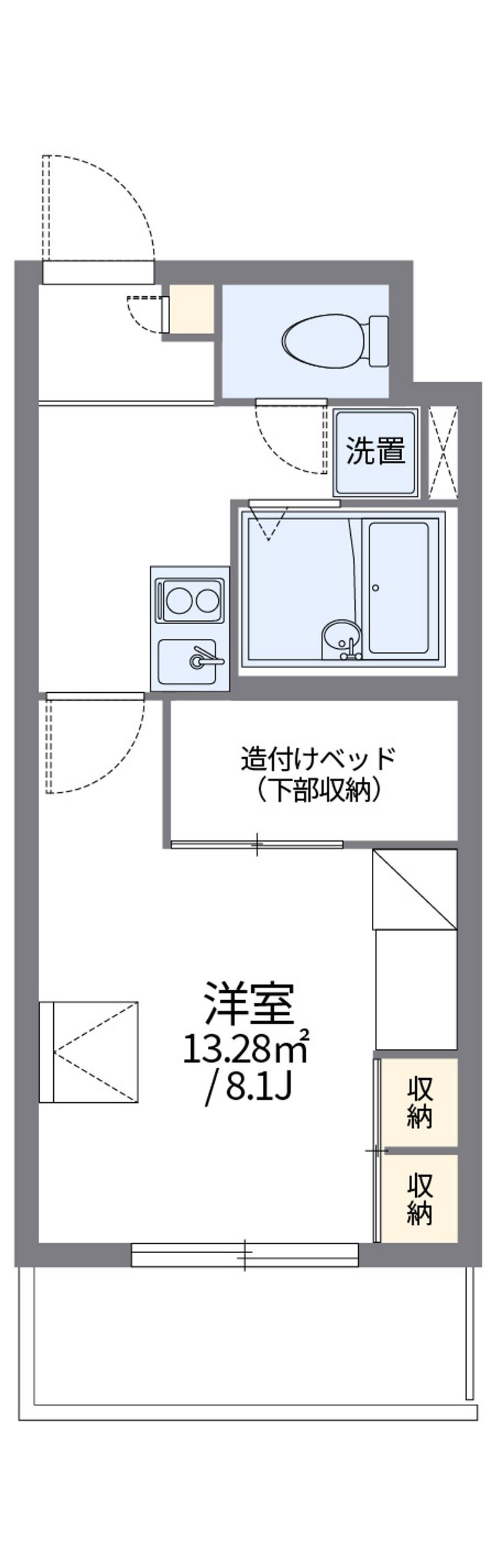 レオパレスパルコートＡ 間取図
