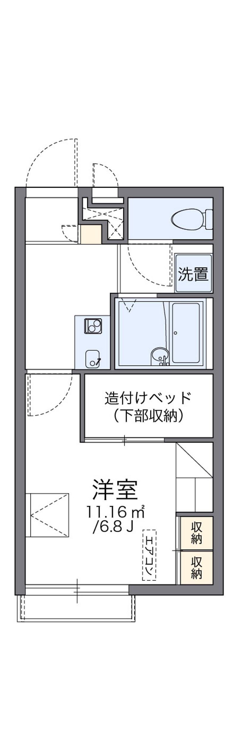レオパレスシーガル大森 間取図