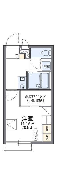 レオパレスシーガル大森 間取図