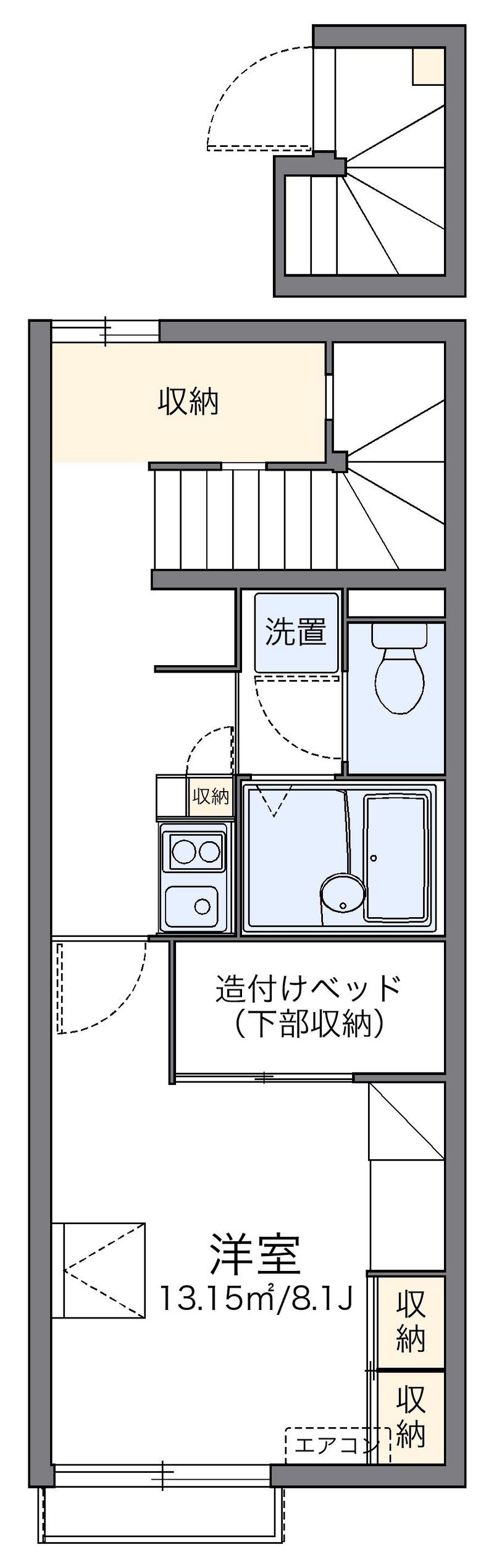 レオパレス瑞穂Ⅱ 間取図