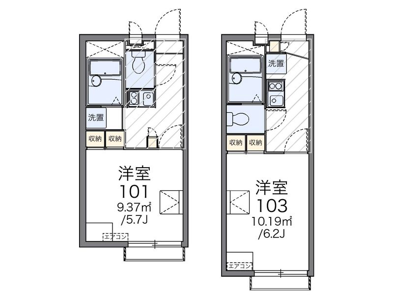 レオパレスコーポ丸喜 間取図