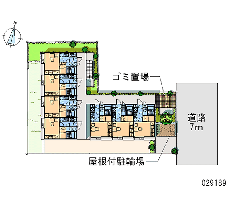 レオパレス豊藤Ⅱ 区画図