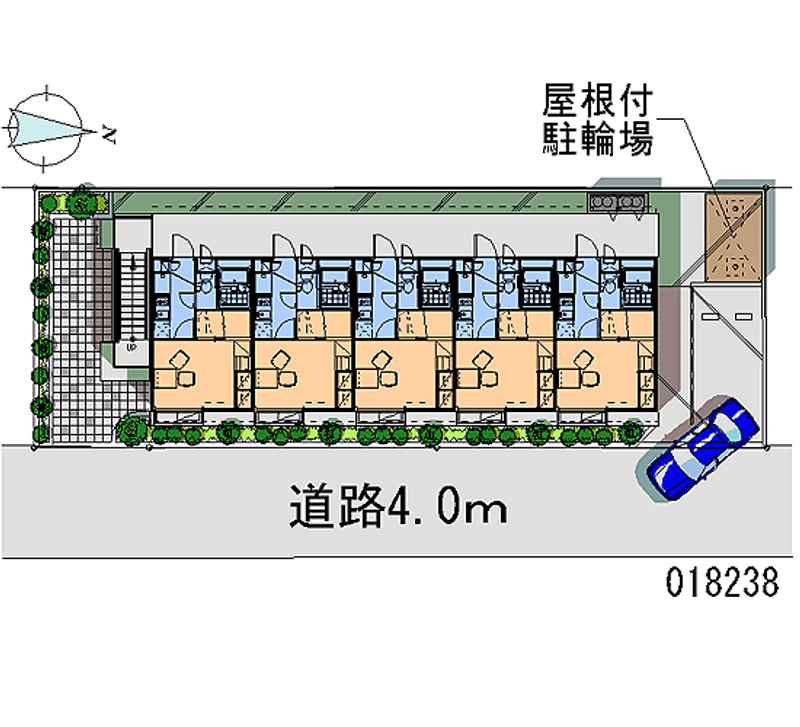 レオパレスＳＨＥＬＬＹ 区画図