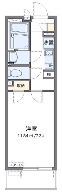 クレイノＳＯＬＵＴＩＯＮＳⅥ 間取り図