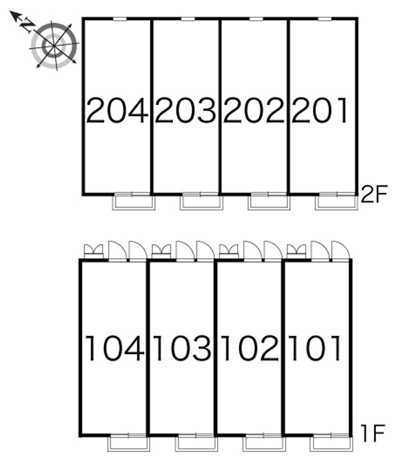 レオパレスＬＩＧＨＴＨＩＬＬⅣ 間取り配置図
