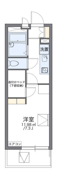 レオパレスコシバ 間取り図