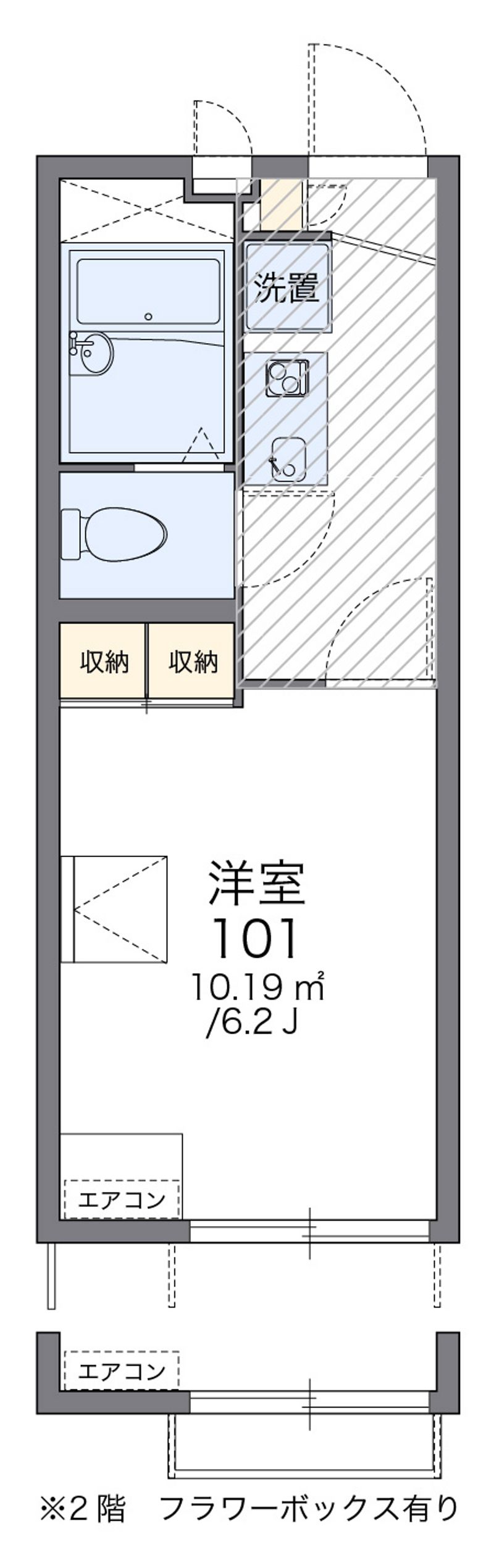 レオパレス安東 間取図