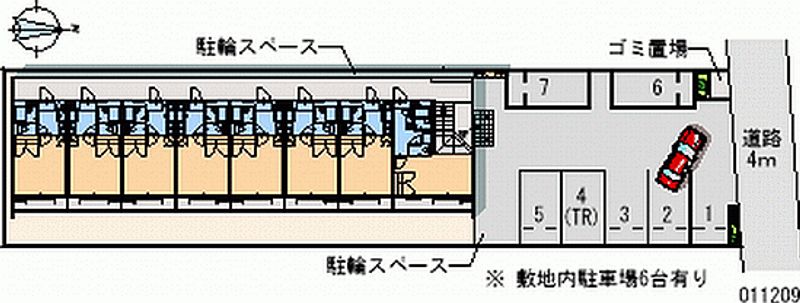 レオパレスＯ・Ｚー１ 月極駐車場