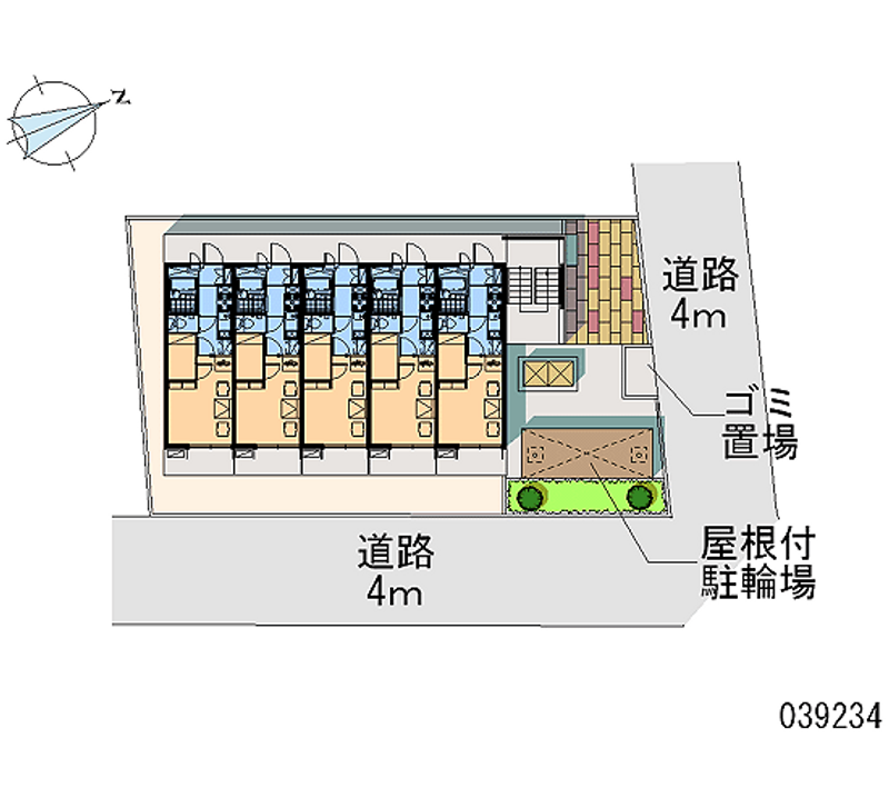 レオパレス湊町ＬＡ１ 区画図