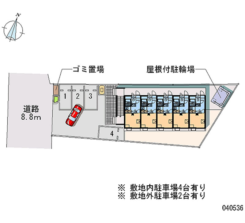 40536 Monthly parking lot