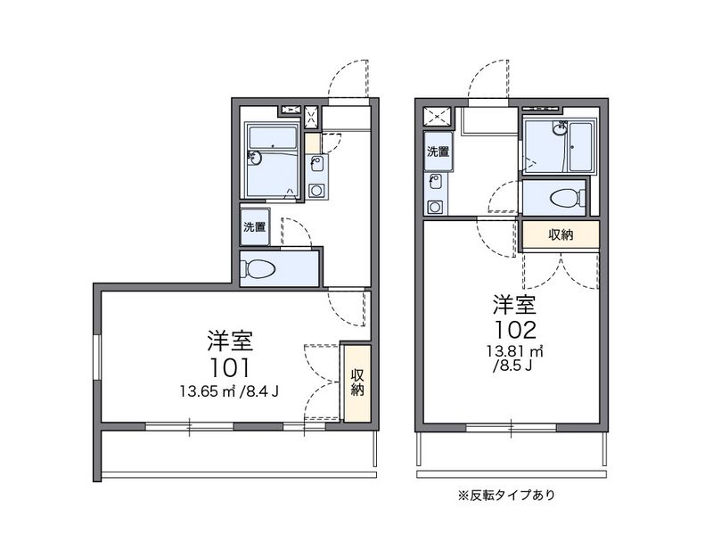 レオパレスＭ＆ＭⅡ 間取図
