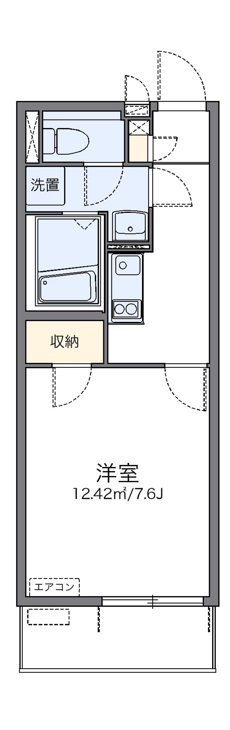 レオネクストトリスターＮ　Ｗ 間取図